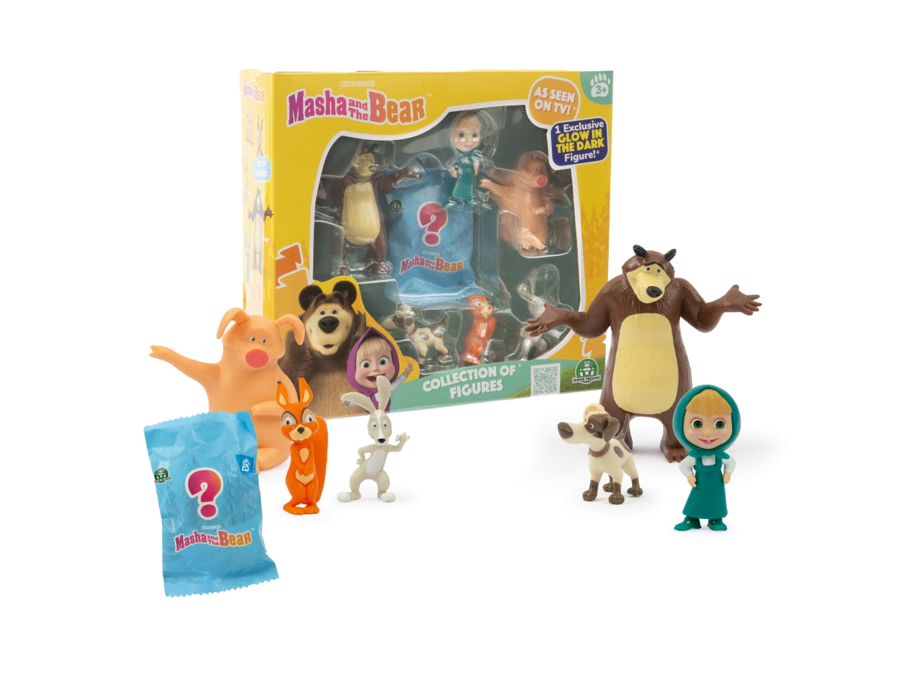 Masha set 7 personaggi - 7 mini personaggi di 5-7cm in unâunica confezione. Ogni confezione - Giochi Preziosi