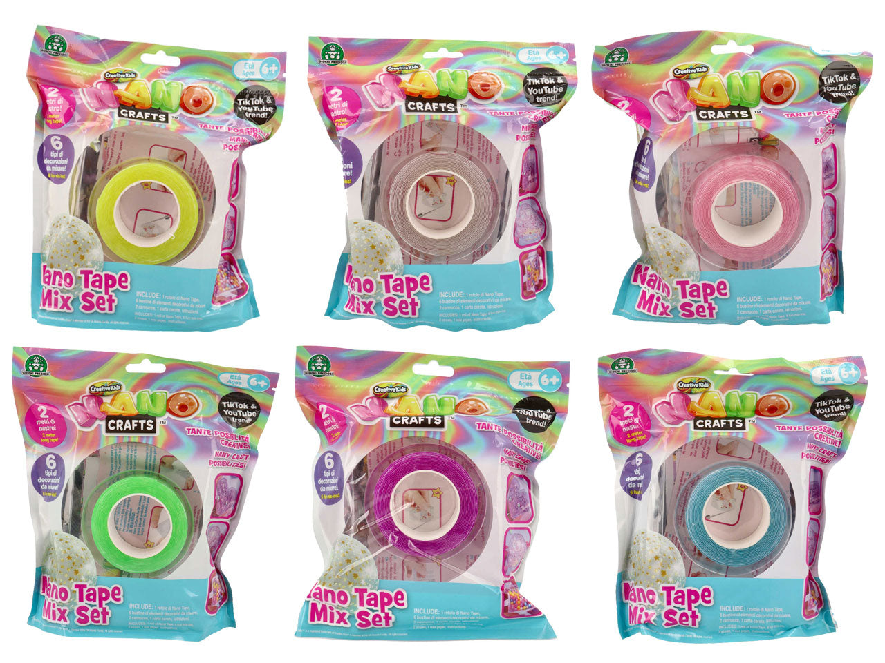 Nano craft nastri nano tape - Lâarticolo perfetto per chi Ã¨ alle prime armi e vuole - Giochi Preziosi, Adatto per 6+ | Giochi Preziosi