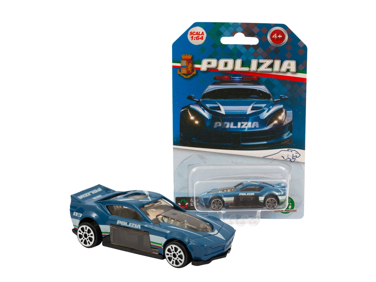 Auto da corsa Polizia die cast, 1:64 per bambini dai 4+ anni - Giochi Preziosi