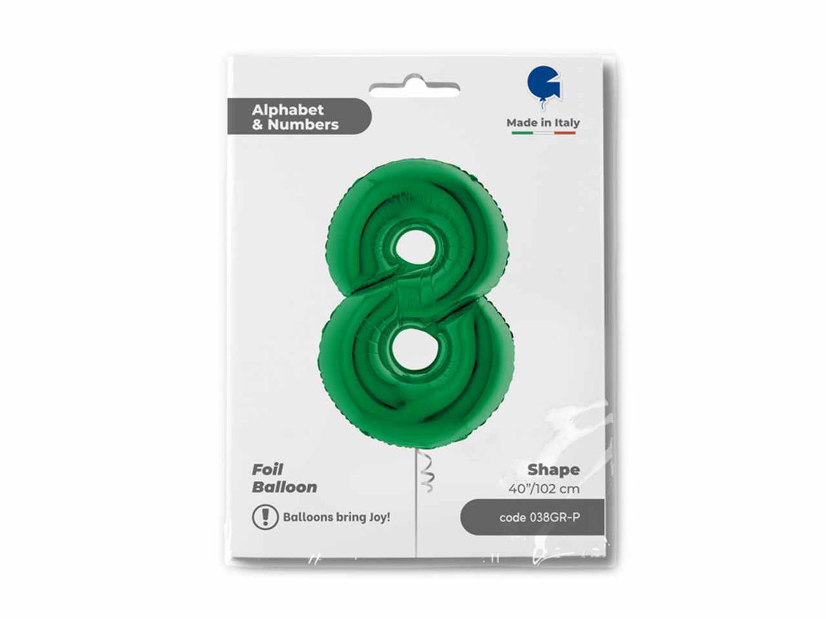 Pallone numerale verde 8 038gr
