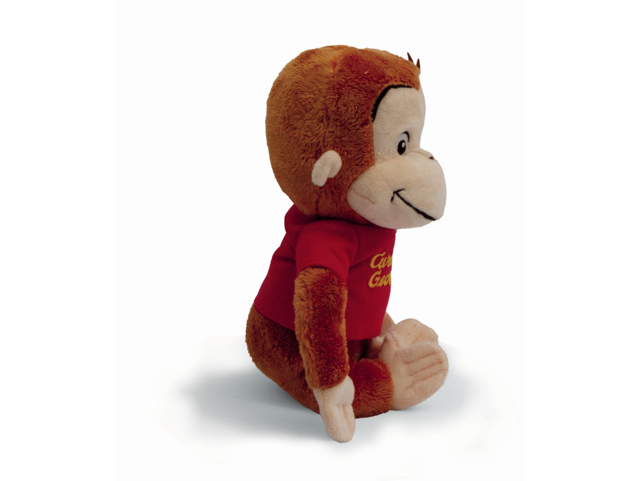 Peluche Curioso george 25cm tshirt rossa | Grandi Giochi