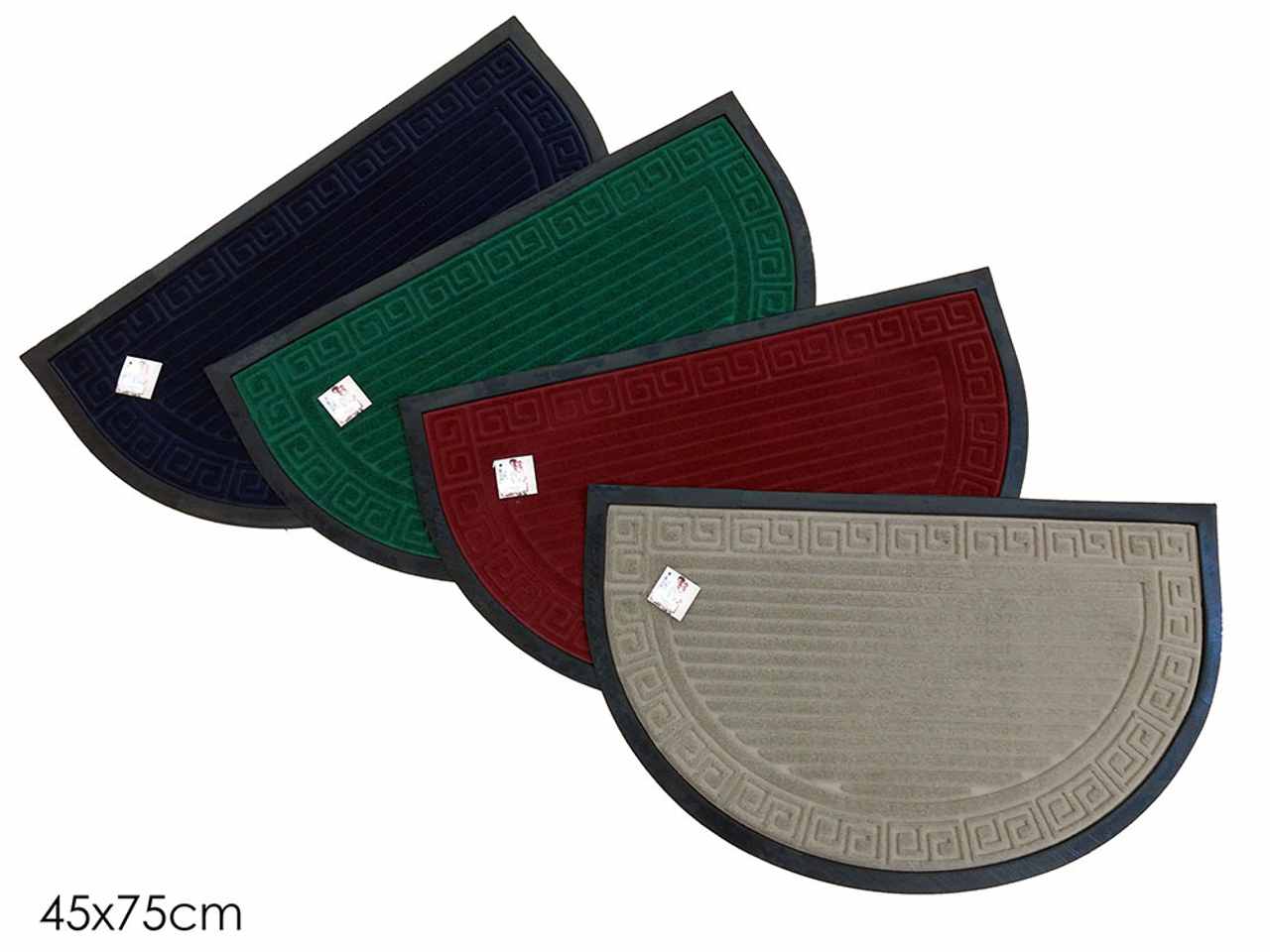 Tappeto a mezzaluna misura 45x75cm in 4 colori assortiti