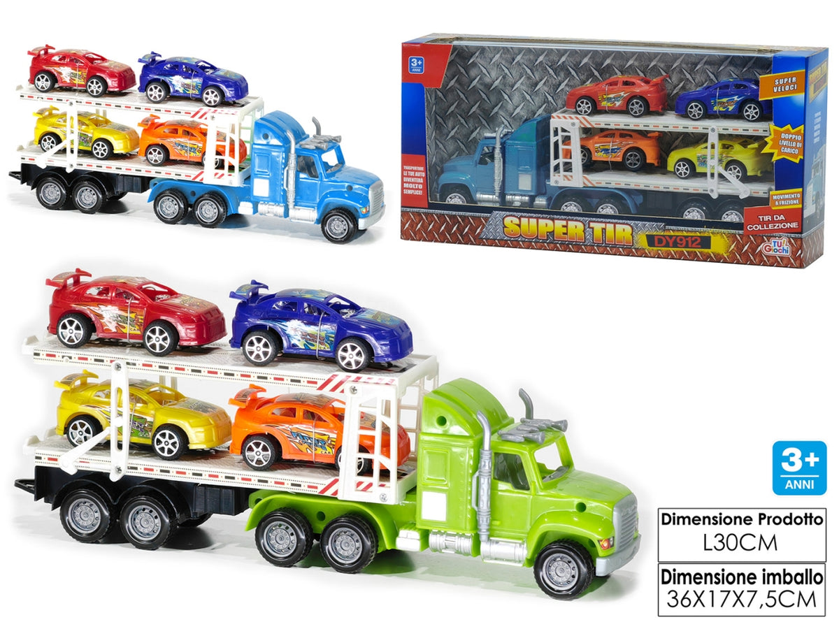Camion tir a frizione c/4 auto