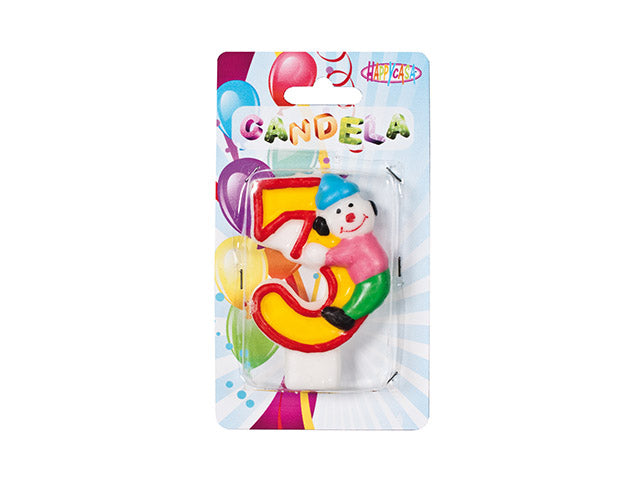 Candelina numerale c/person. "3" 747754