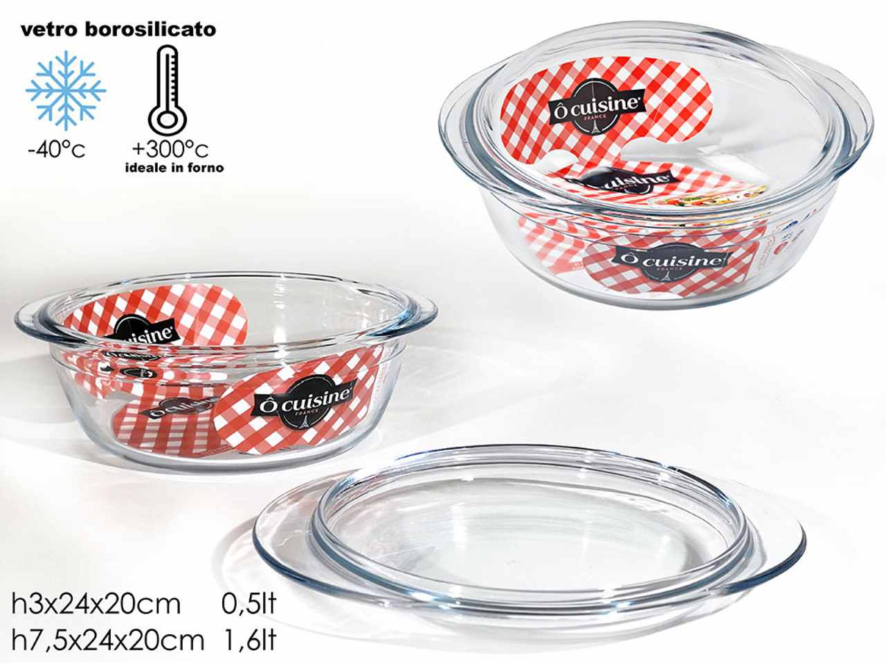 Ocusine casser. c/cop. d24 cm 972170