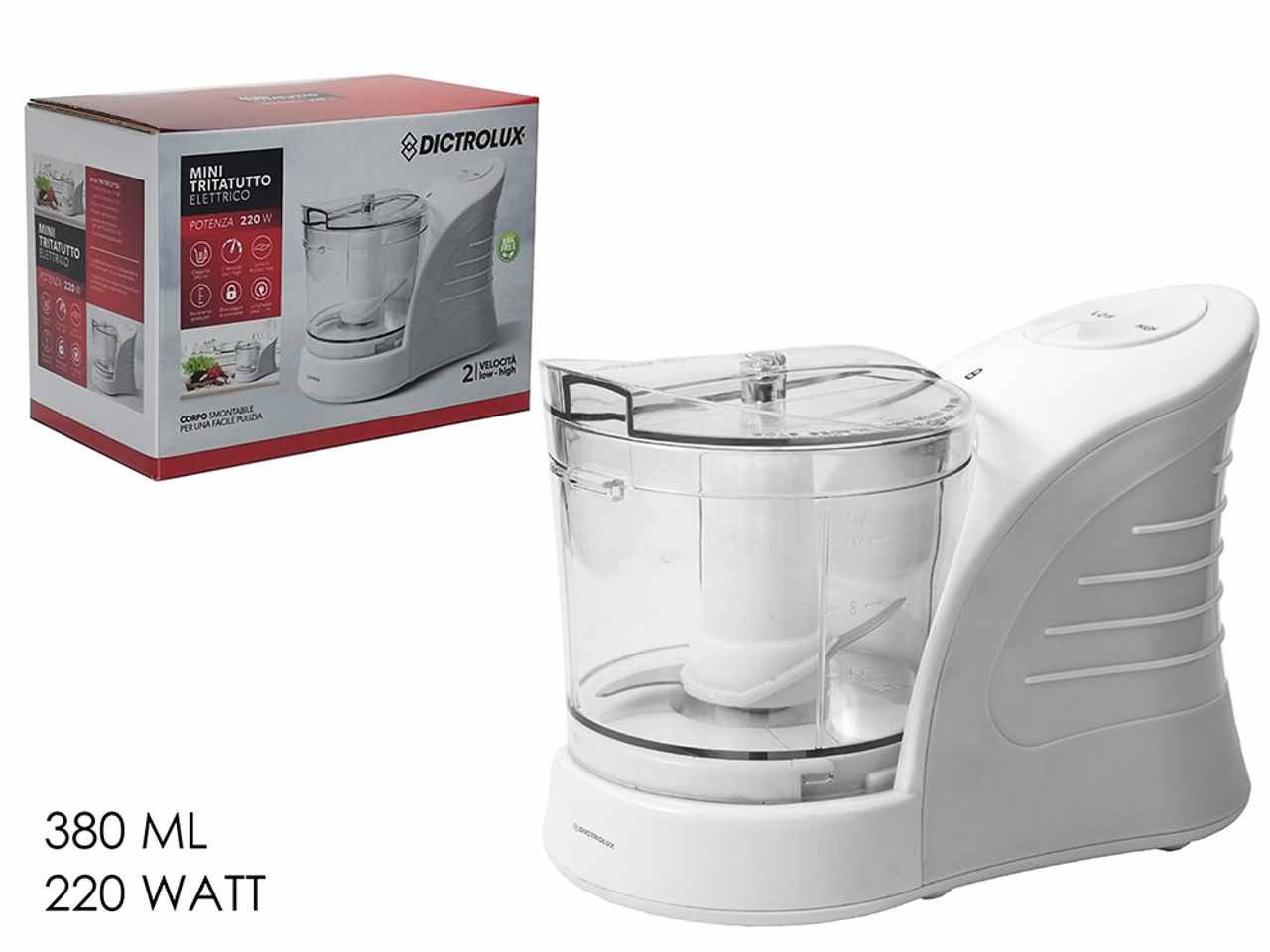 Mini tritatutto 380ml 220w