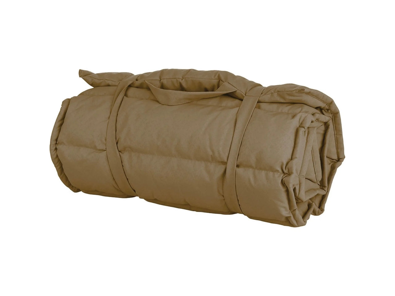 Cuscino coprilettino imbottito in tessuto con poggiatesta, colore tortora, 60x180 cm - Vestiamo Casa
