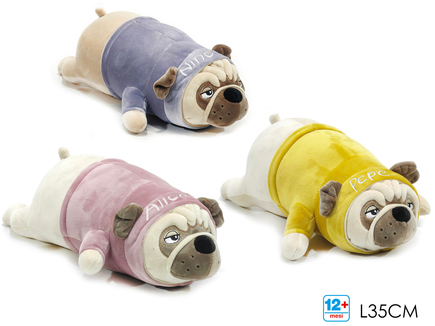Peluche cane 35cm in 4 assortitiortiti
