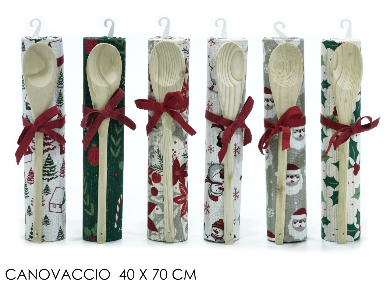 Canovaccio 40x70cm con cucchiaio assortiti