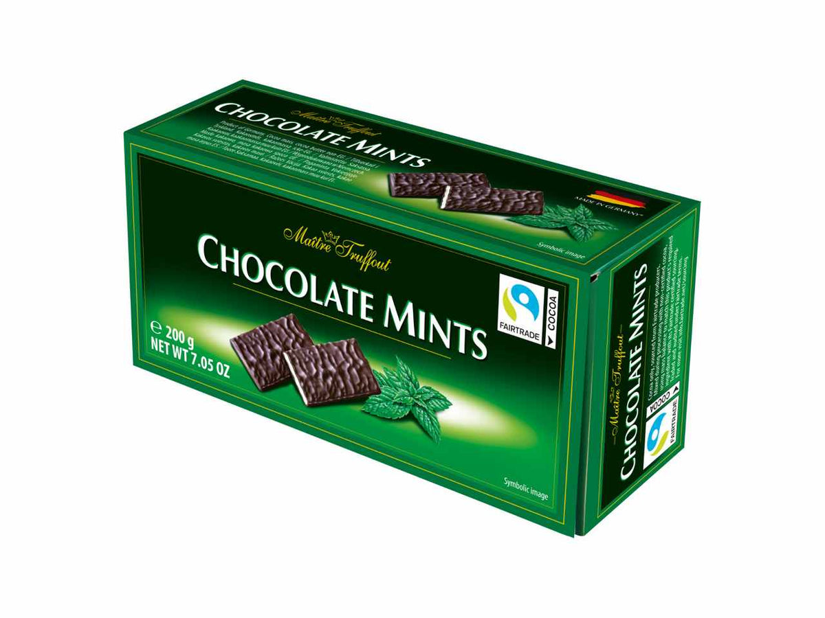 Chocolate mints cioccolata fondente con ripieno alla menta 200gr