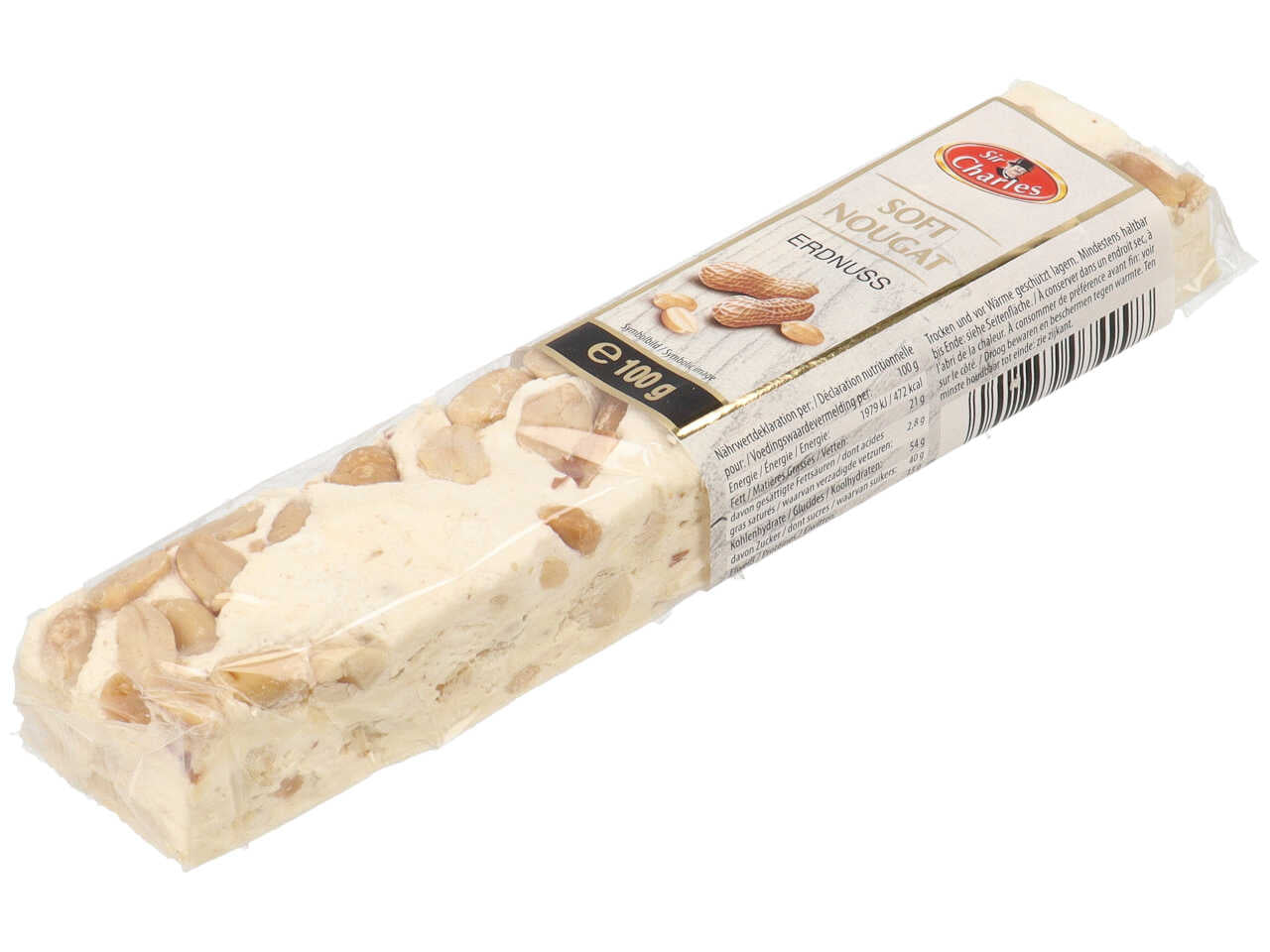 Barretta soft con arachidi e caramello salato 100g