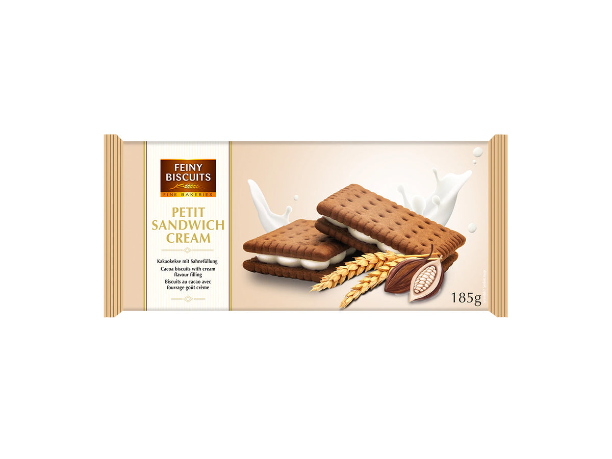 Feiny biscuits sandwich biscotti cacao con crema 185g