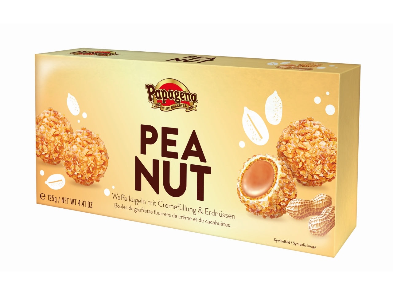 Palline di wafer con arachidi 125g