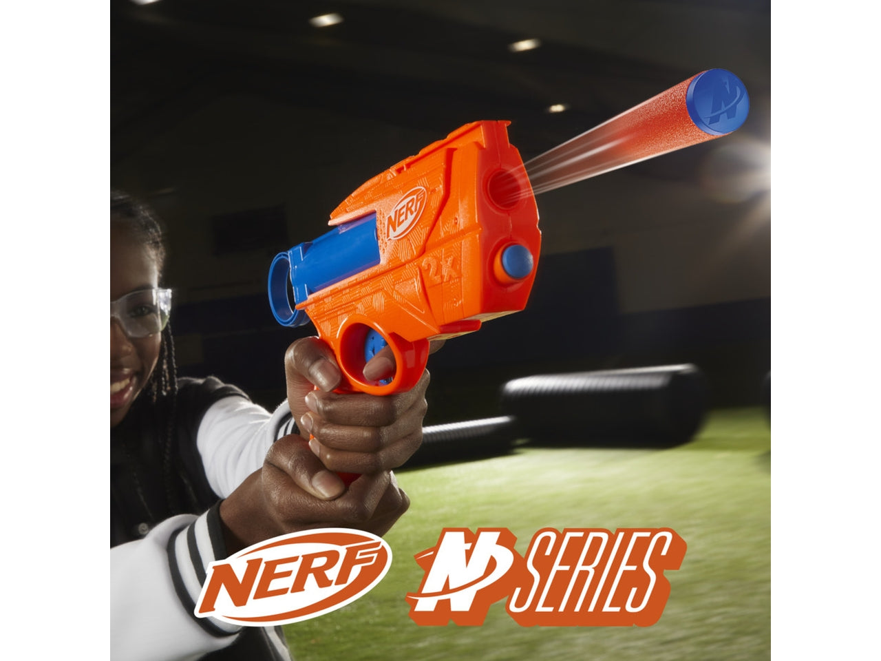 Nerf N-series Ward 2 Proiettili, Pistola giocattolo per bambini - Hasbro