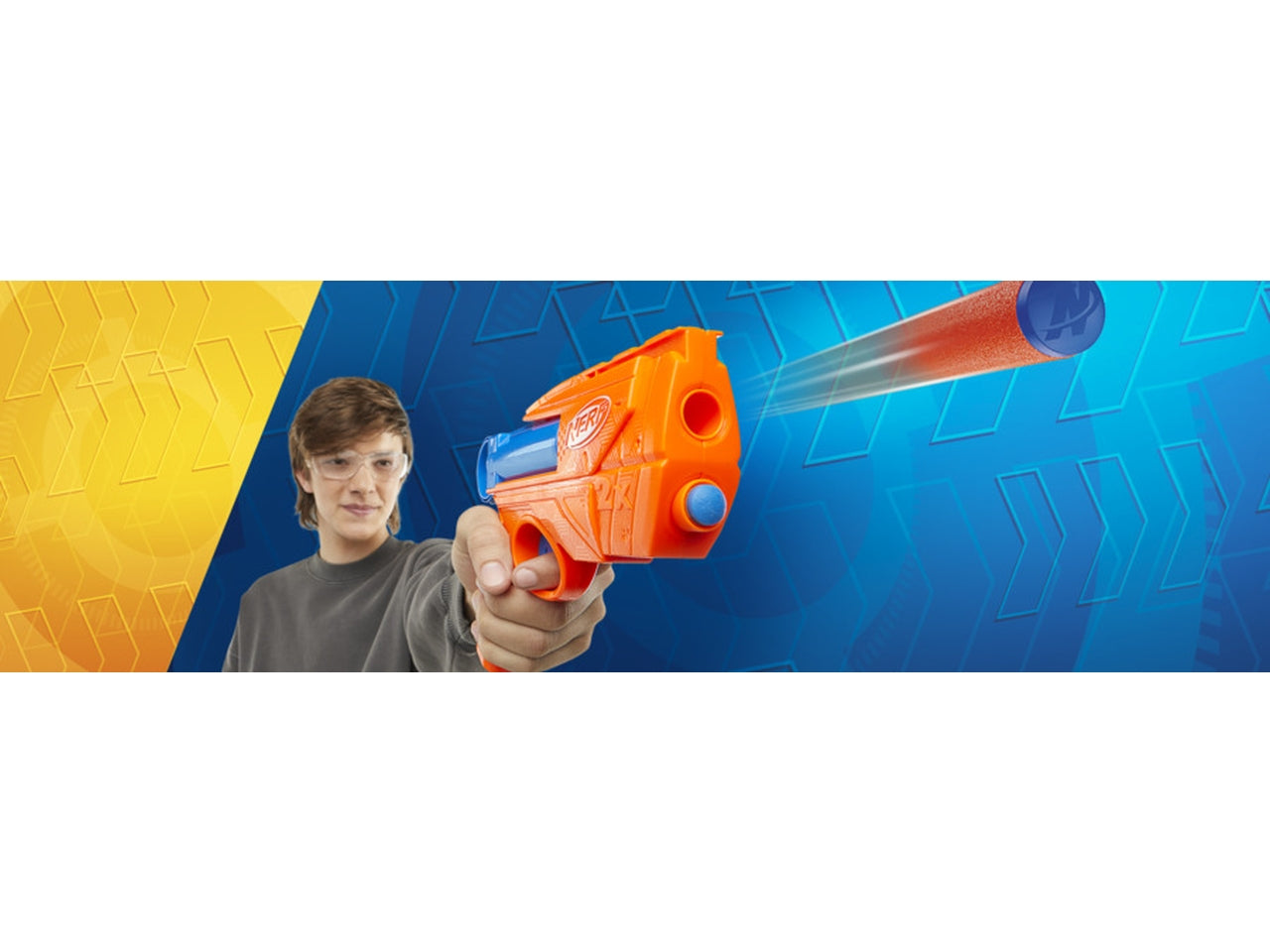 Nerf N-series Ward 2 Proiettili, Pistola giocattolo per bambini - Hasbro
