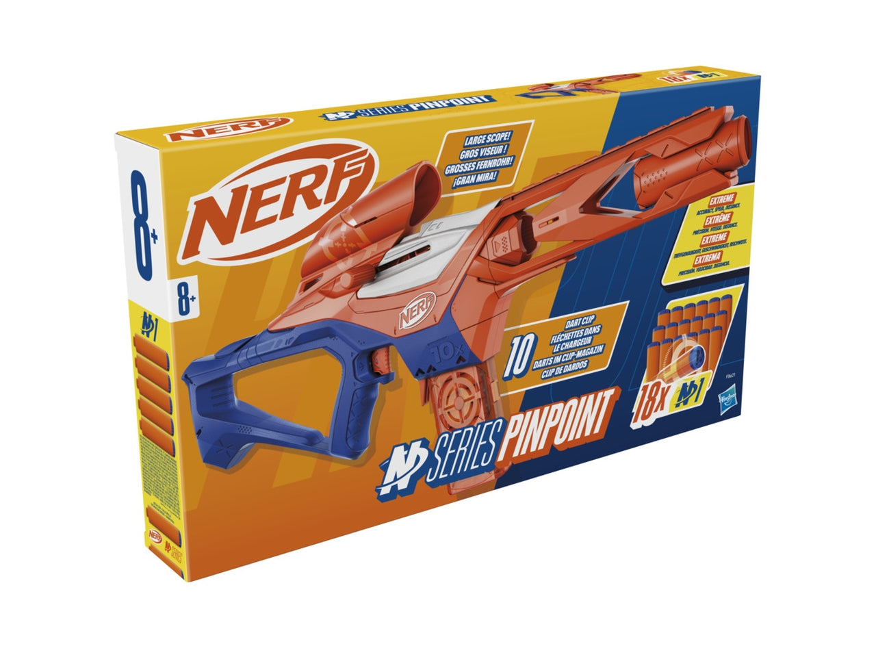 Nerf N-series PinPoint 18 Proiettili, Fucile Giocattolo per bambini - Hasbro