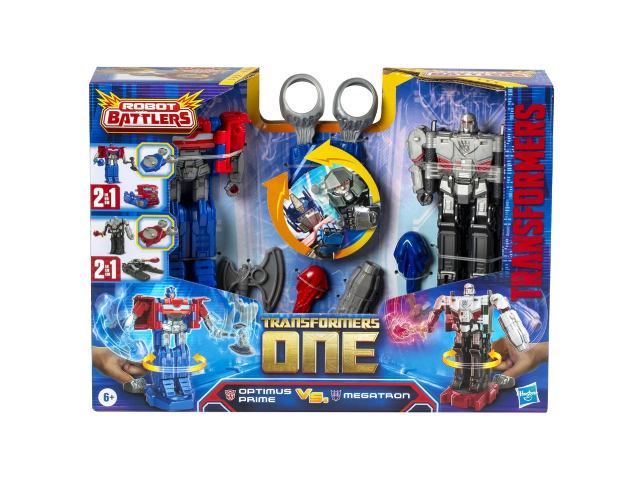 Transformers One, Optimus prime vs Megatorn, due personaggi per bambini 6+ Mattel