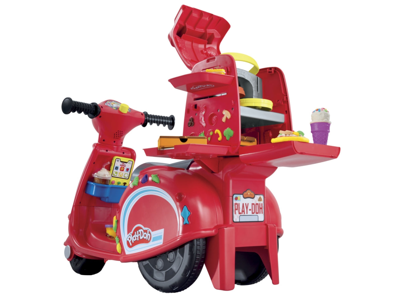 Pasta Modellabile Play-Doh Pizza Delivery Scooter: Set per Bambini 3+ | Dimensioni 20,3x62,2x43,2 - Hasbro$