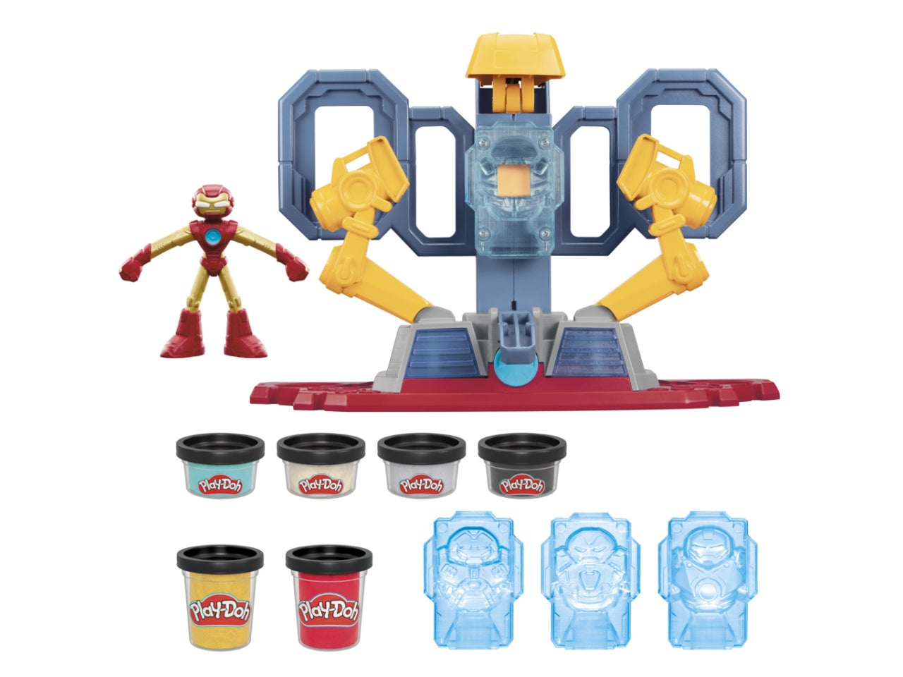 Pasta Modellabile Play-Doh Iron Man Armor Maker Lab: Set per Bambini 4+ | Dimensioni 6,7x34,9x30,5 - Hasbro
