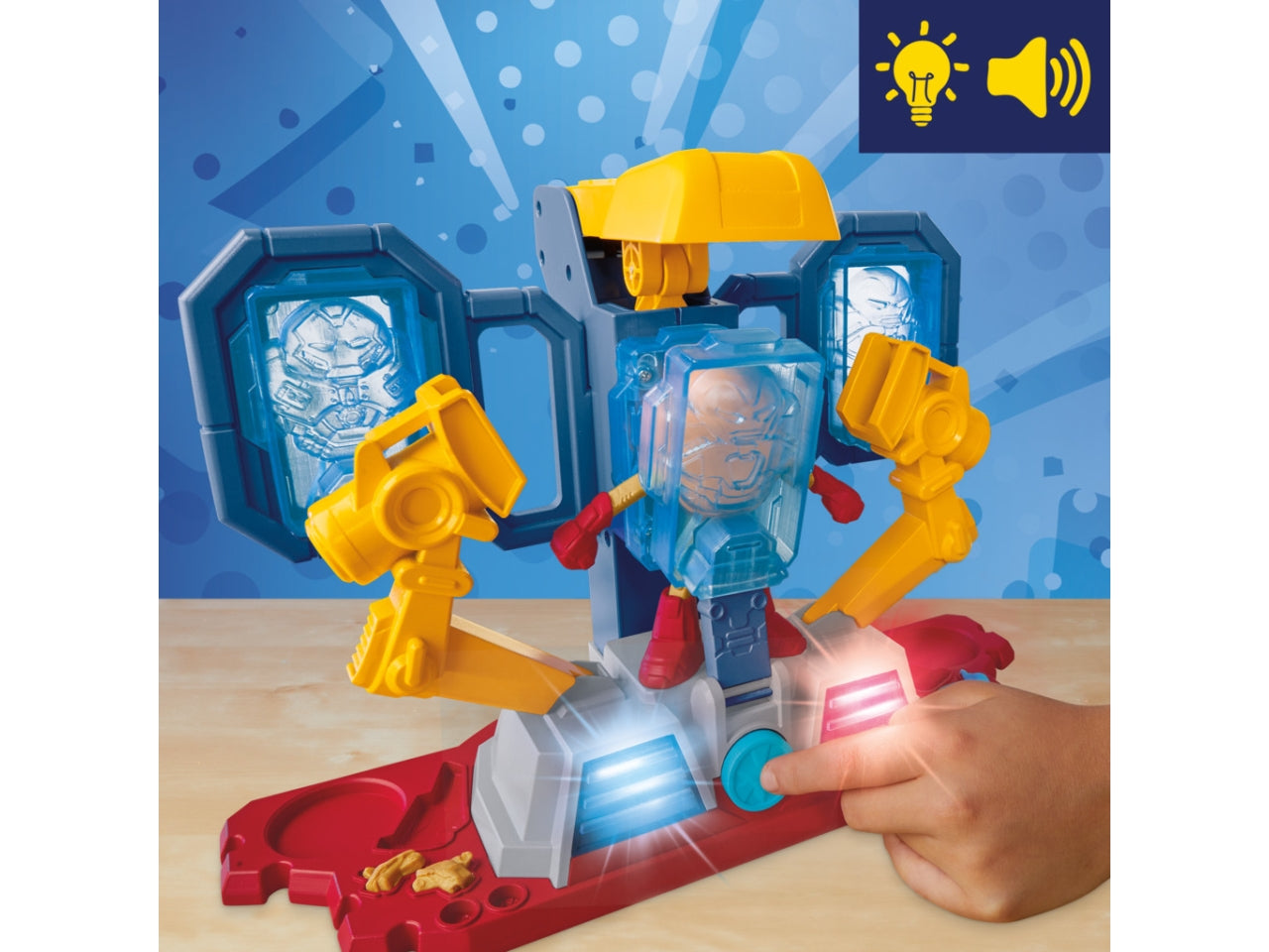 Pasta Modellabile Play-Doh Iron Man Armor Maker Lab: Set per Bambini 4+ | Dimensioni 6,7x34,9x30,5 - Hasbro