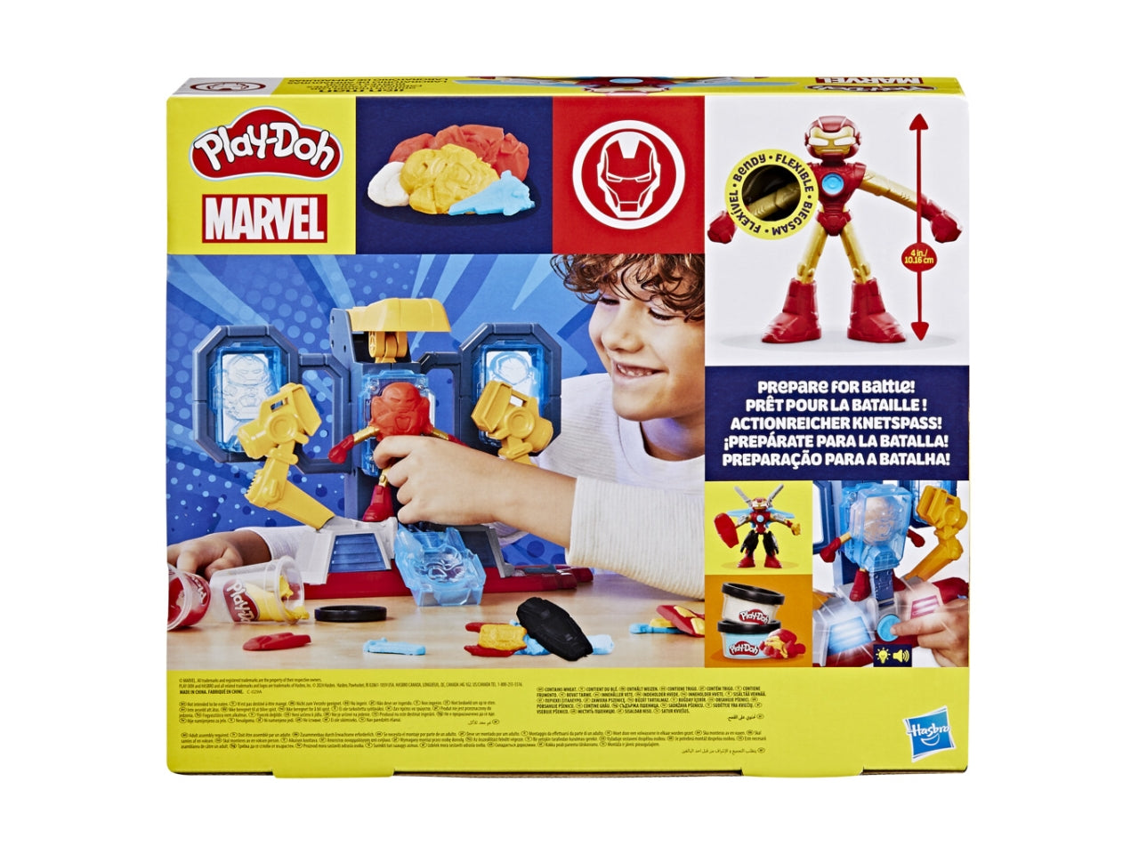 Pasta Modellabile Play-Doh Iron Man Armor Maker Lab: Set per Bambini 4+ | Dimensioni 6,7x34,9x30,5 - Hasbro