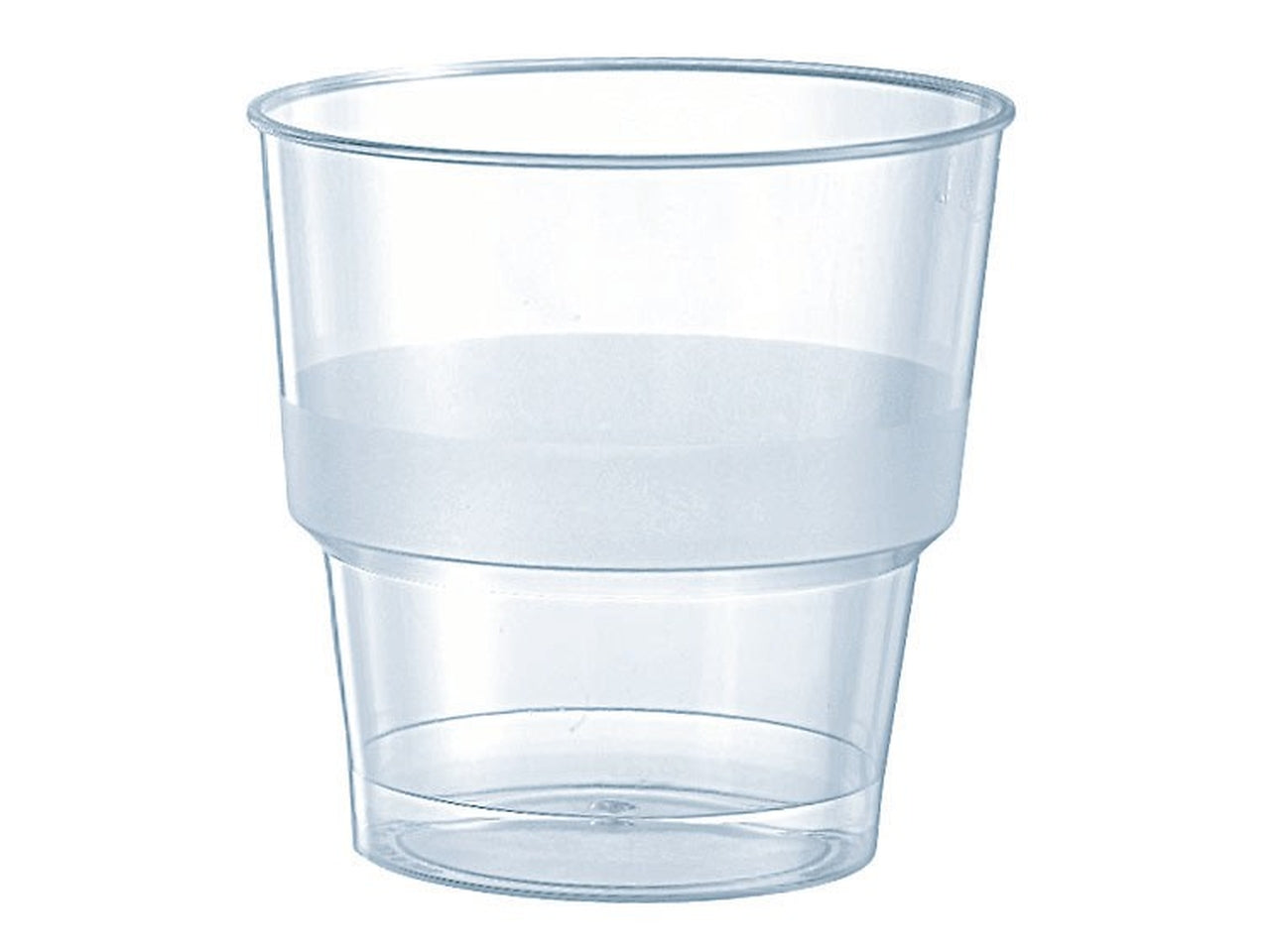 Bicchieri plastica crystal 250cc riutilizzabili - la confezione contiene 10 bicchieri