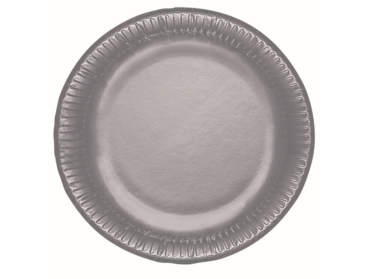 Silver piatti in cartoncino d.23cm piani- la confezione contiene 10 piatti
