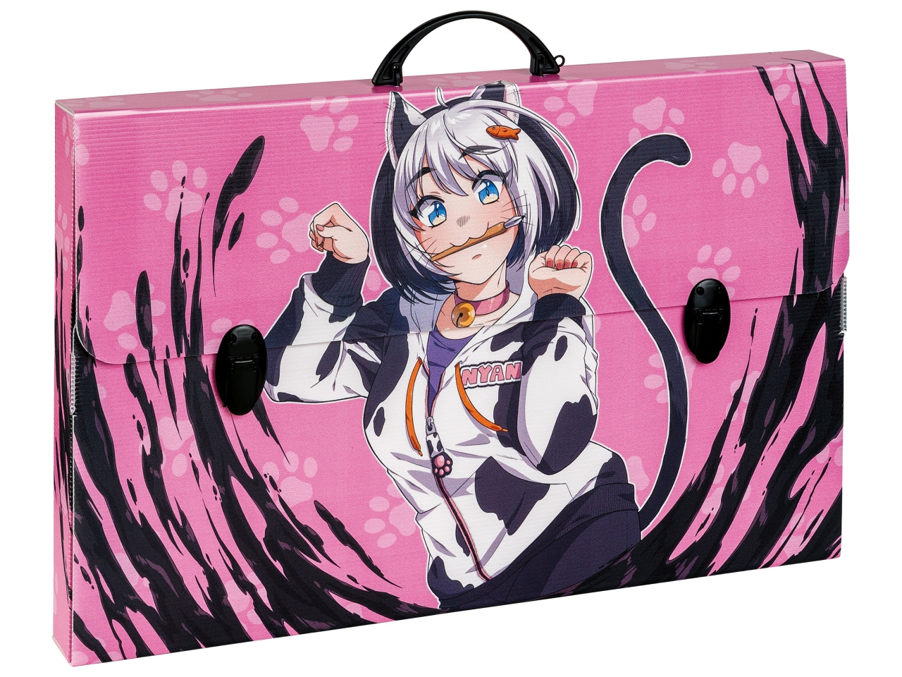 Valigetta polionda Manga colori assortiti, in plastica alveolare 56,5x36,5x5,5 cm - Favorit