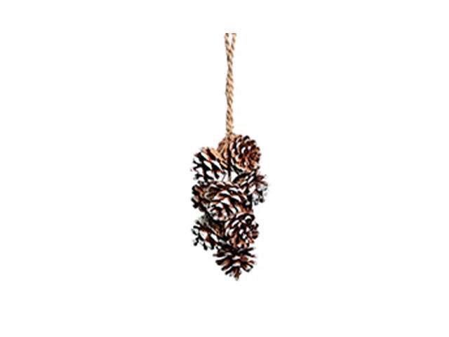Ghirlanda pigne innevato 10x10x35cm 355936