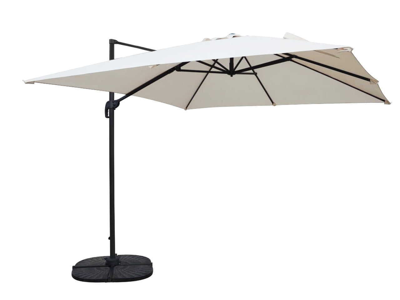 Ombrellone da giardino decentrato 300x300xh255cm