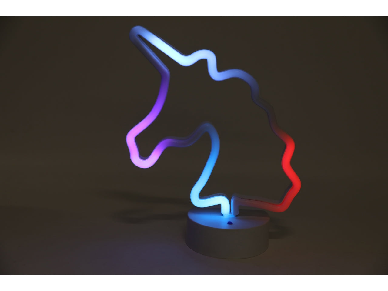 Lampada led a forma di unicorno 10x19,5x26 cm - Ibs