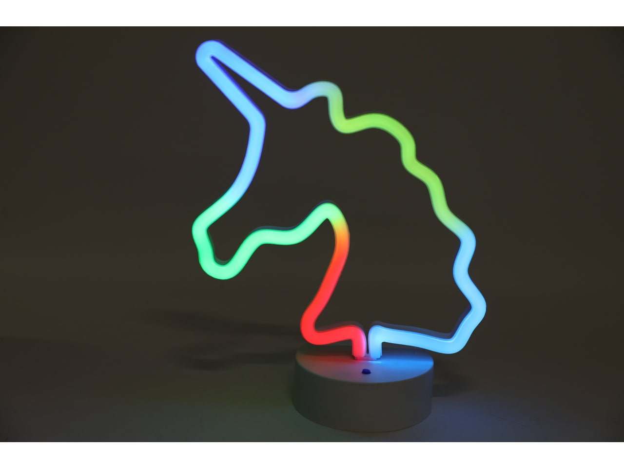 Lampada led a forma di unicorno 10x19,5x26 cm - Ibs