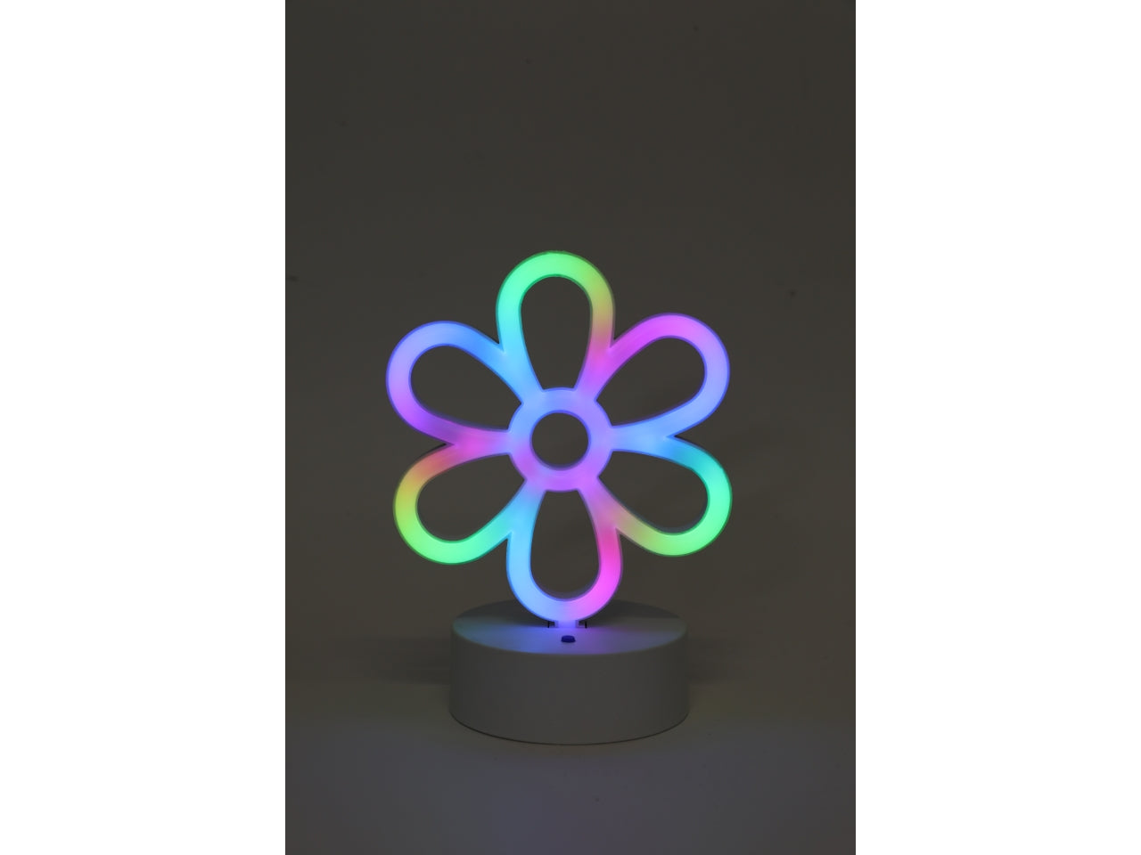 Lampada da tavolo decorativa led in plastica colori assortiti 14x10x19 cm - Switch U