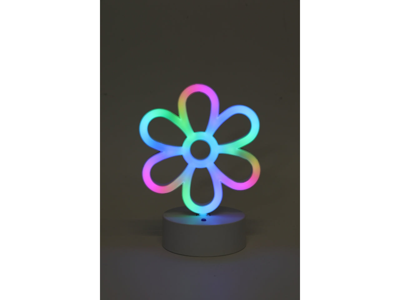 Lampada da tavolo decorativa led in plastica colori assortiti 14x10x19 cm - Switch U