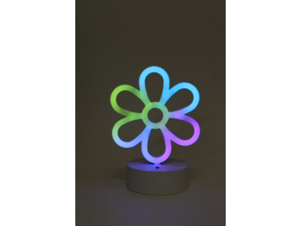 Lampada da tavolo decorativa led in plastica colori assortiti 14x10x19 cm - Switch U