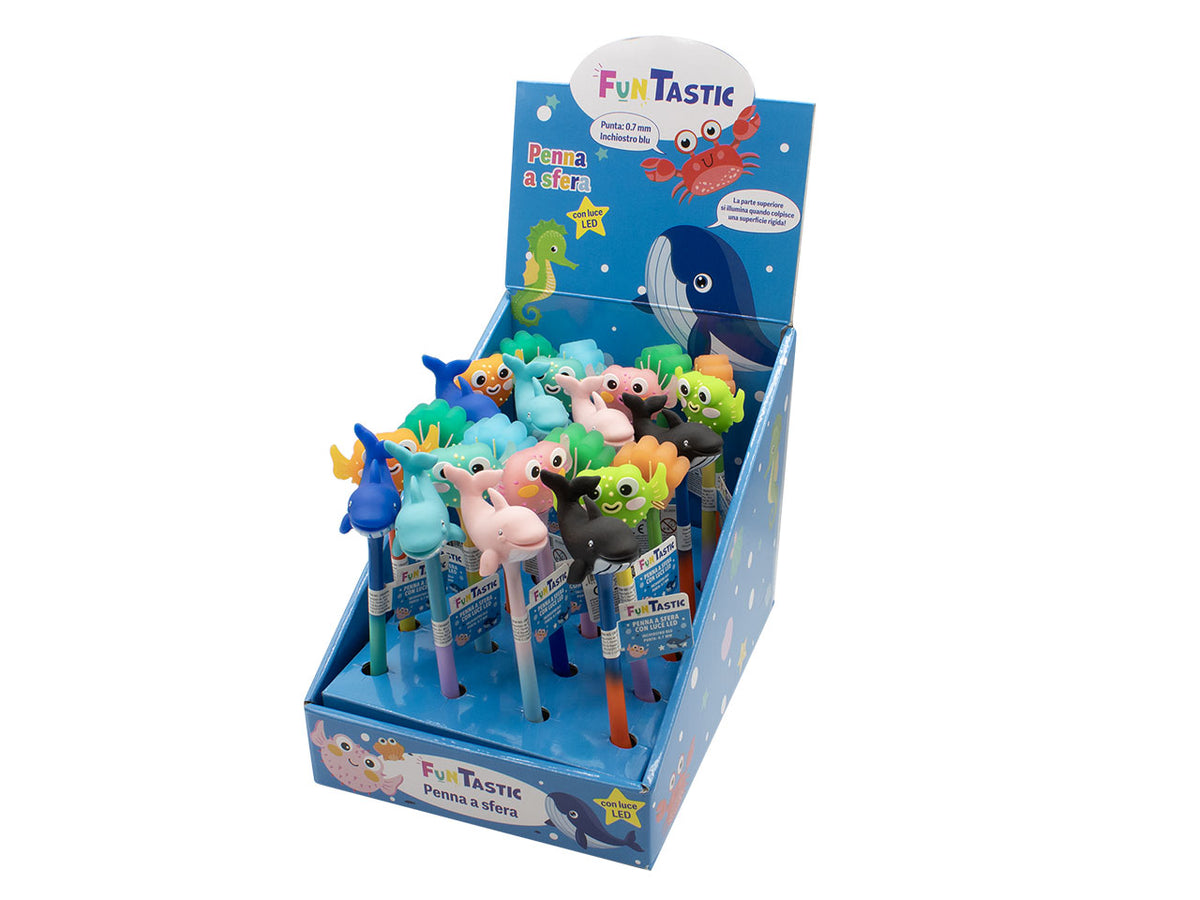 Penna a sfera animali del mare con led
