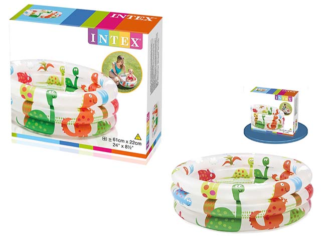 Piscina per bambini baby pool 3 anelli 61x22cm