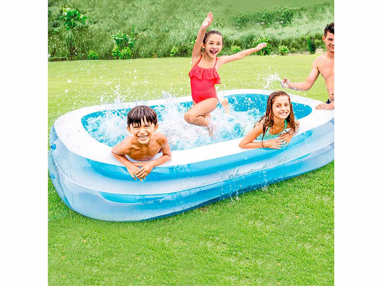 Piscina per giardino bambini 262x175x56cm