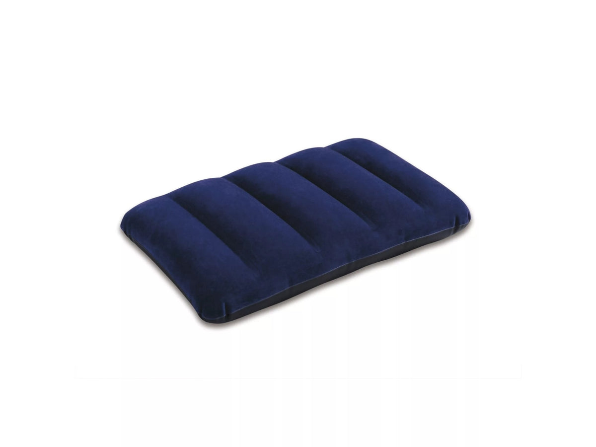 Cuscino camping floccato blu cm 43x28x9