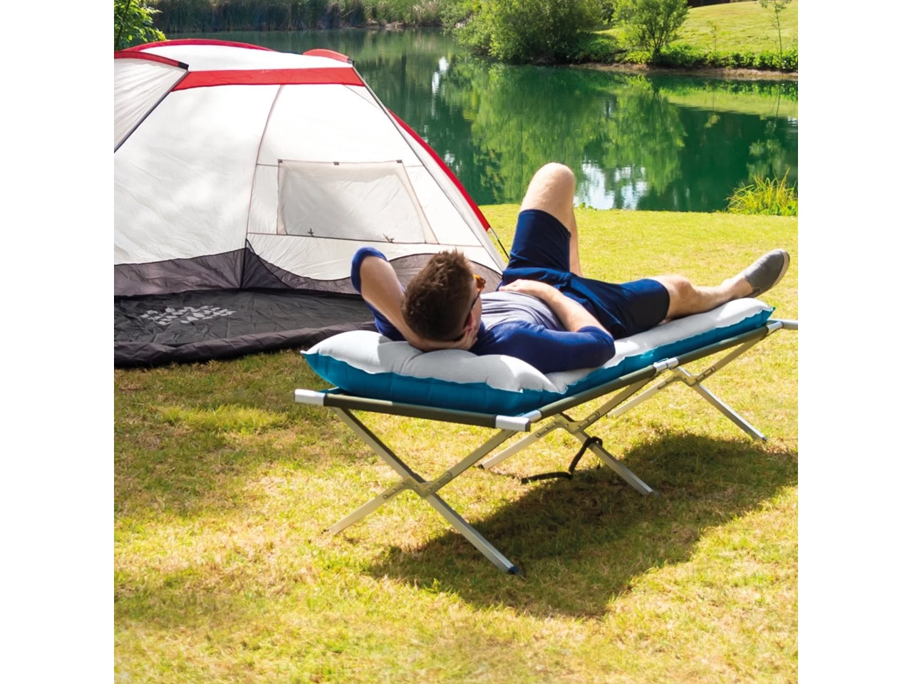 Materassino camping laminato cm184x67x13
