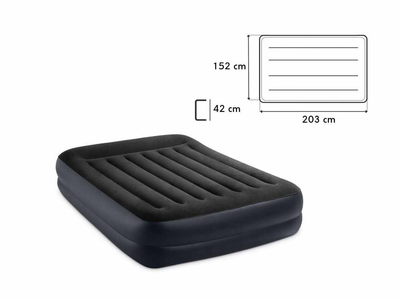 Materasso dura beam pillow rest matrimoniale 152x203x42cm