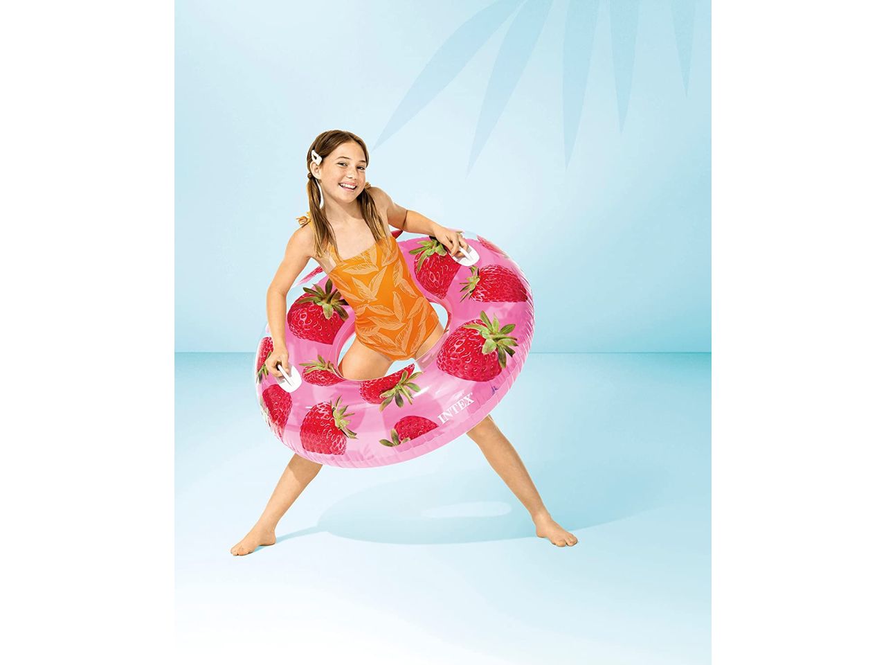 Ciambella tropicale c/maniglie 3 assortite cm107