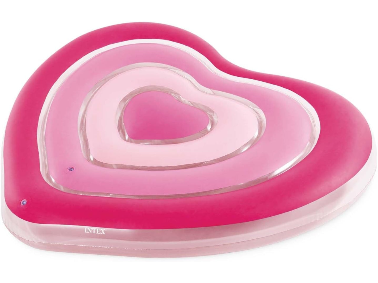 Materassino gonfiabile cuore in vinile multicolor carico max 100 kg - 168x142x25 cm