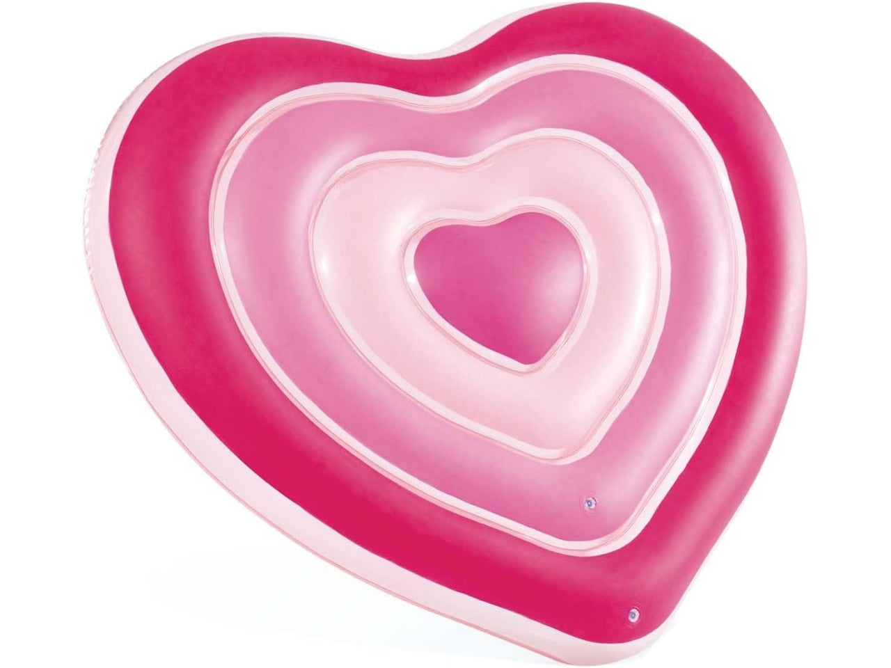 Materassino gonfiabile cuore in vinile multicolor carico max 100 kg - 168x142x25 cm