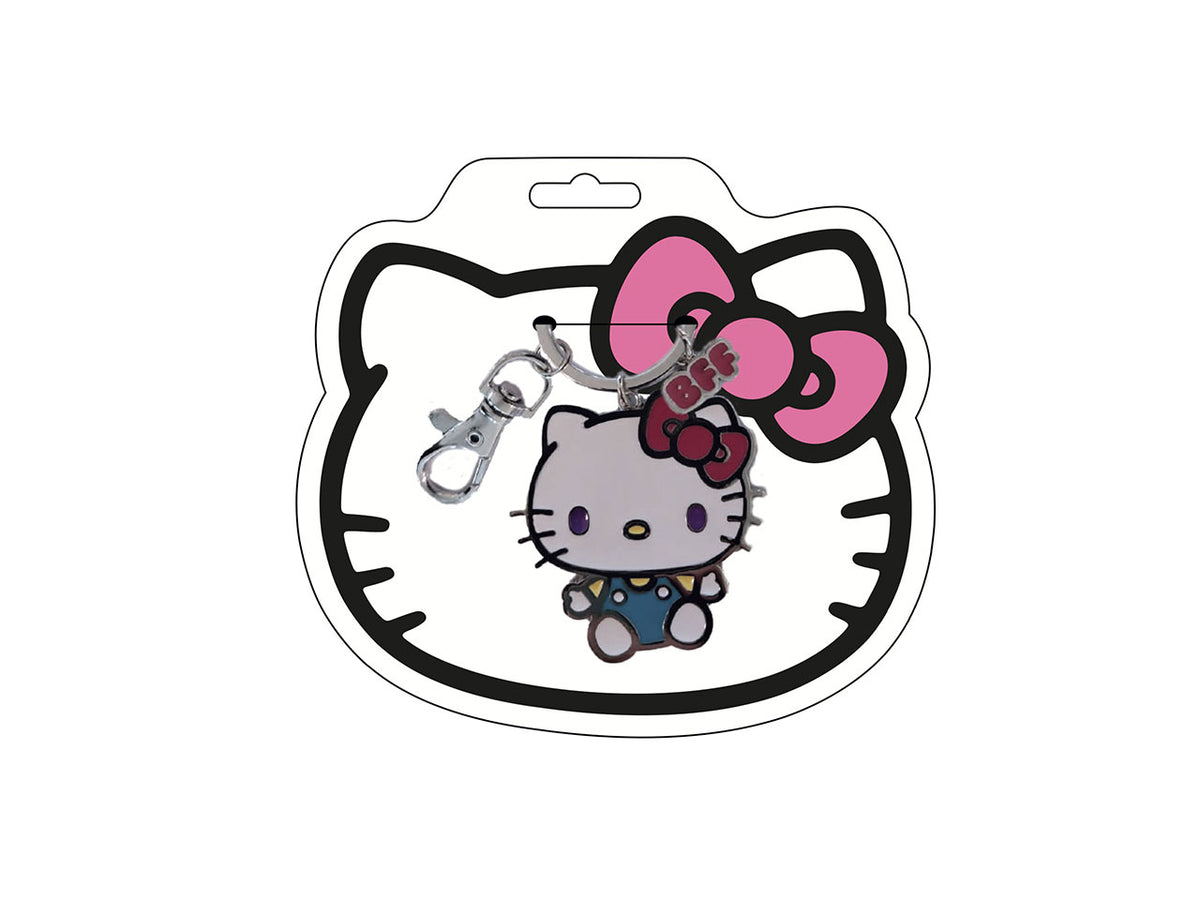 Hello kitty portachiavi argento  multicolor