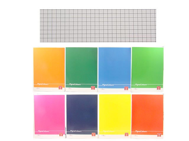 Quaderno maxi colours A4 rigatura a quadretti 4mm misura 210x297mm 100gr assortiti - la confezione comprende 10 quaderni