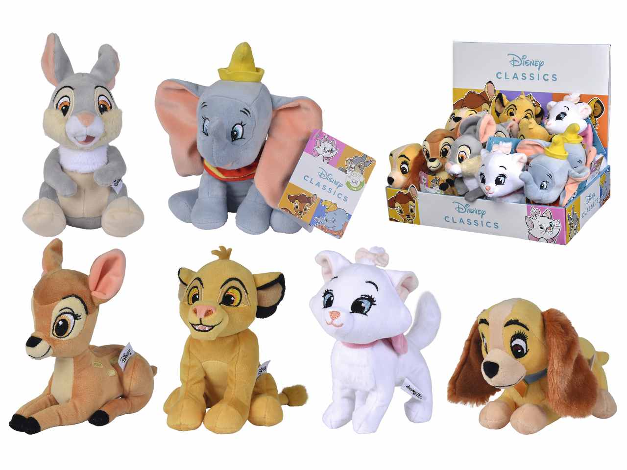 Peluche degli animali 20cm 6 assortimenti