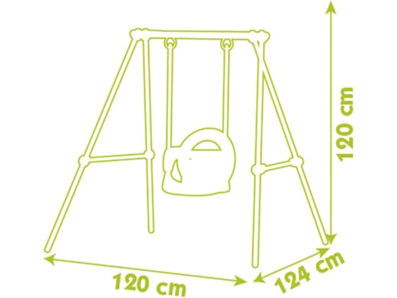 Dolce Altalena, etÃ  consigliata 6/36 Mesi, Altezza 120 Cm - Smoby
