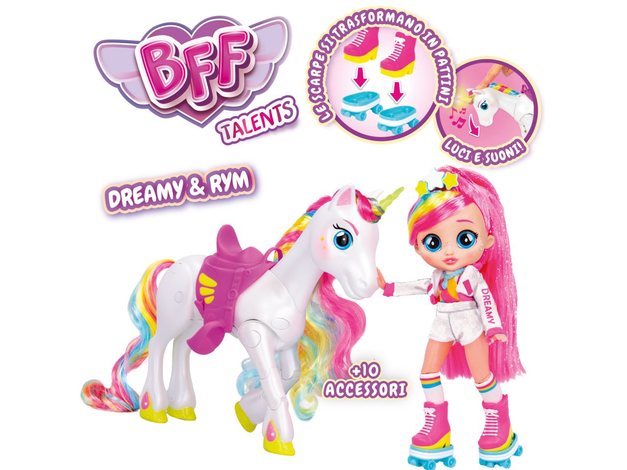 Bff By Cry Babies bambola dreamy e unicorno rym - IMC Toys $