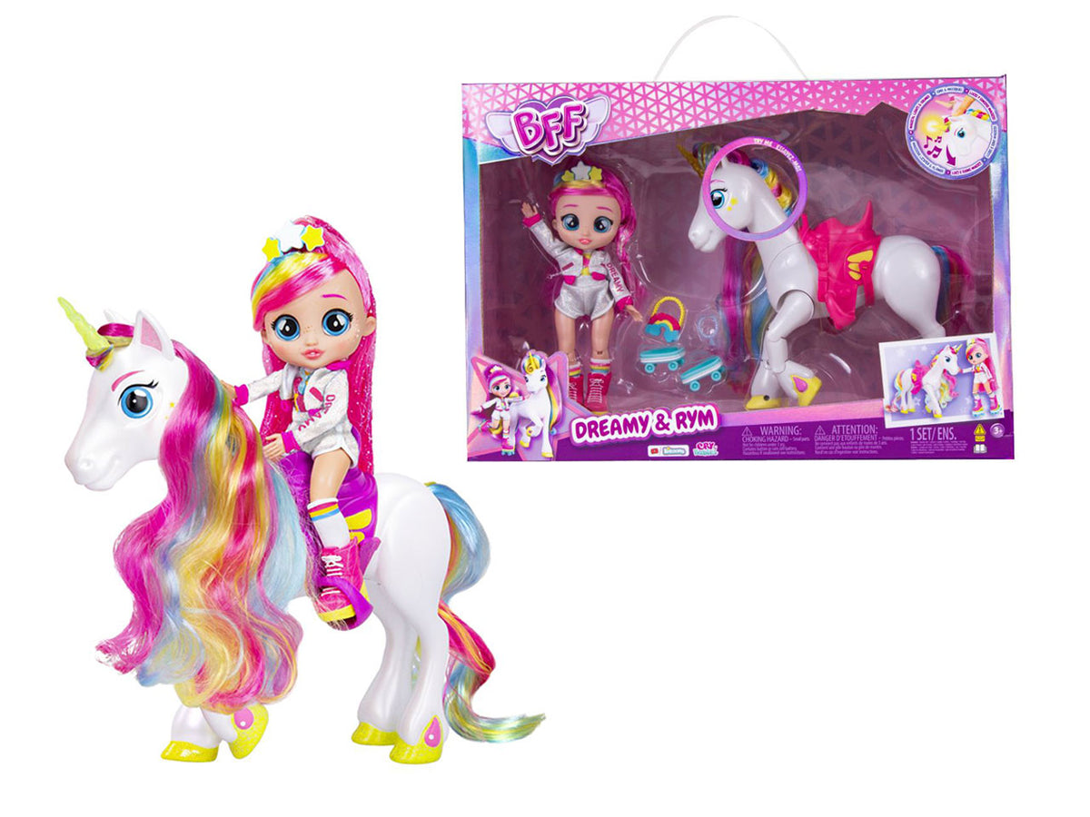 Bff By Cry Babies bambola dreamy e unicorno rym - IMC Toys $